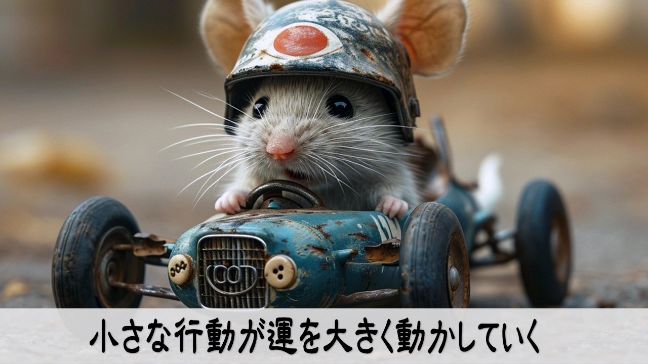 小さな行動が運を大きく動かしていく