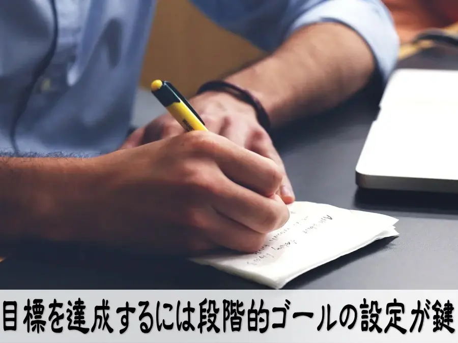 目標を達成するには段階的ゴールの設定が鍵