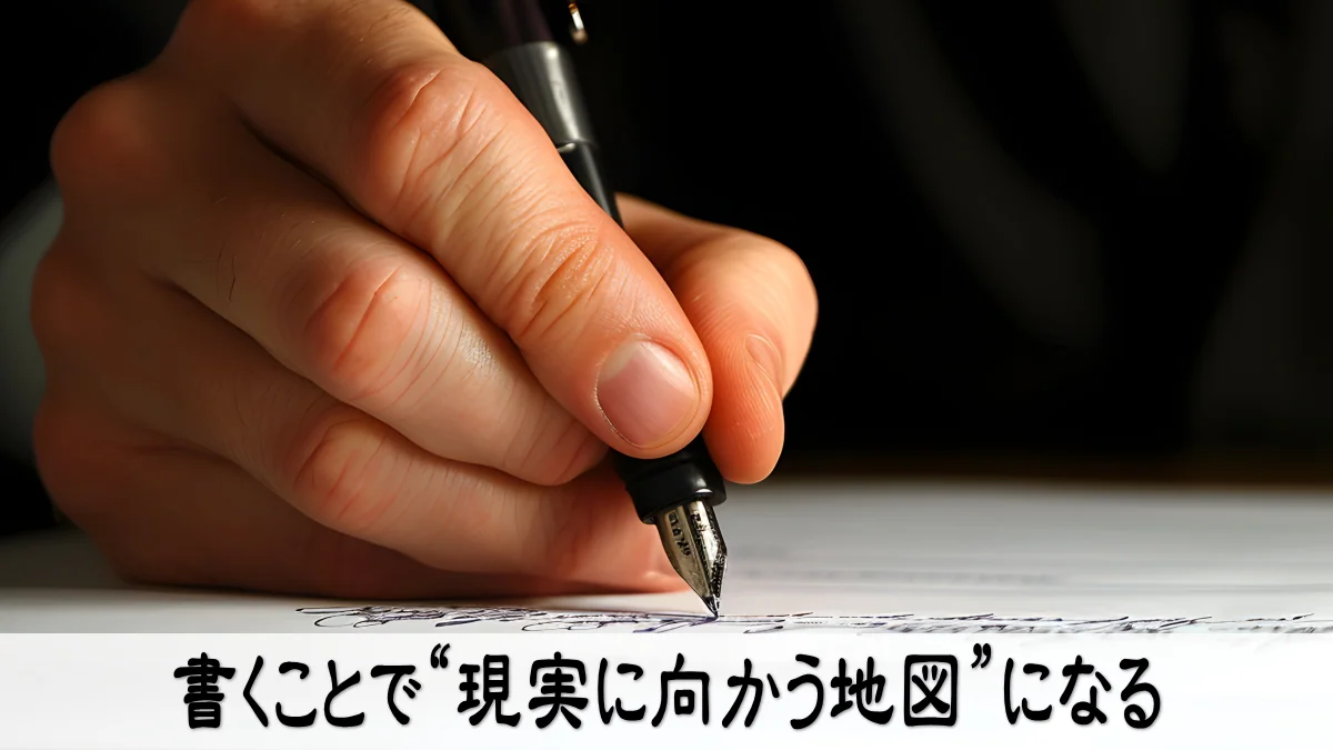 書くことで“現実に向かう地図”になる