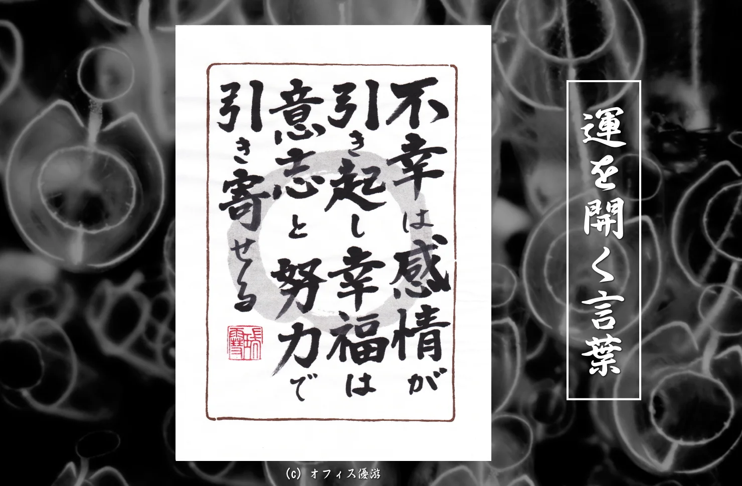 不幸は感情が引き起こし幸福は意志と努力で引き寄せる