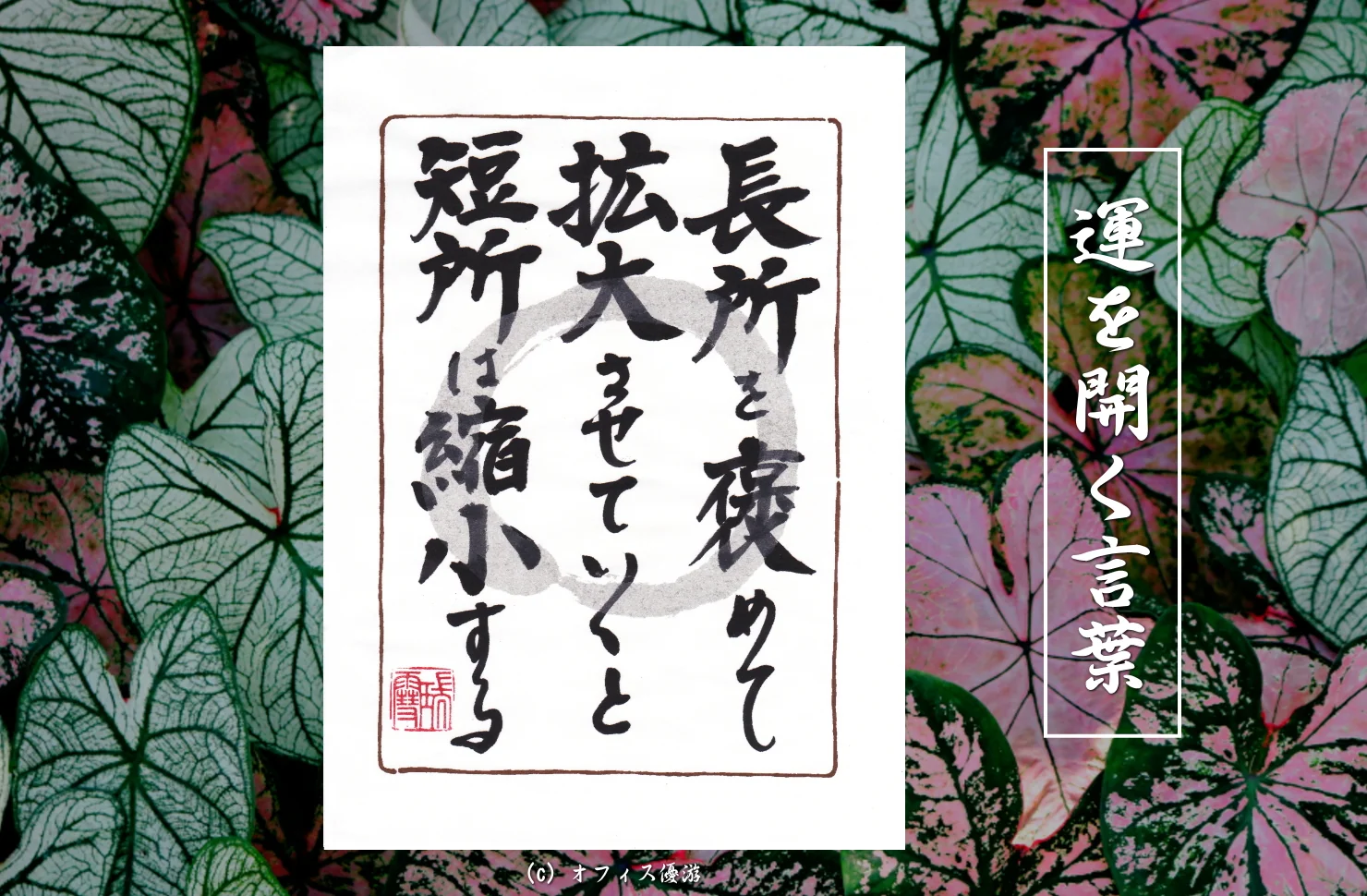 長所を褒めて拡大させていくと短所は縮小する