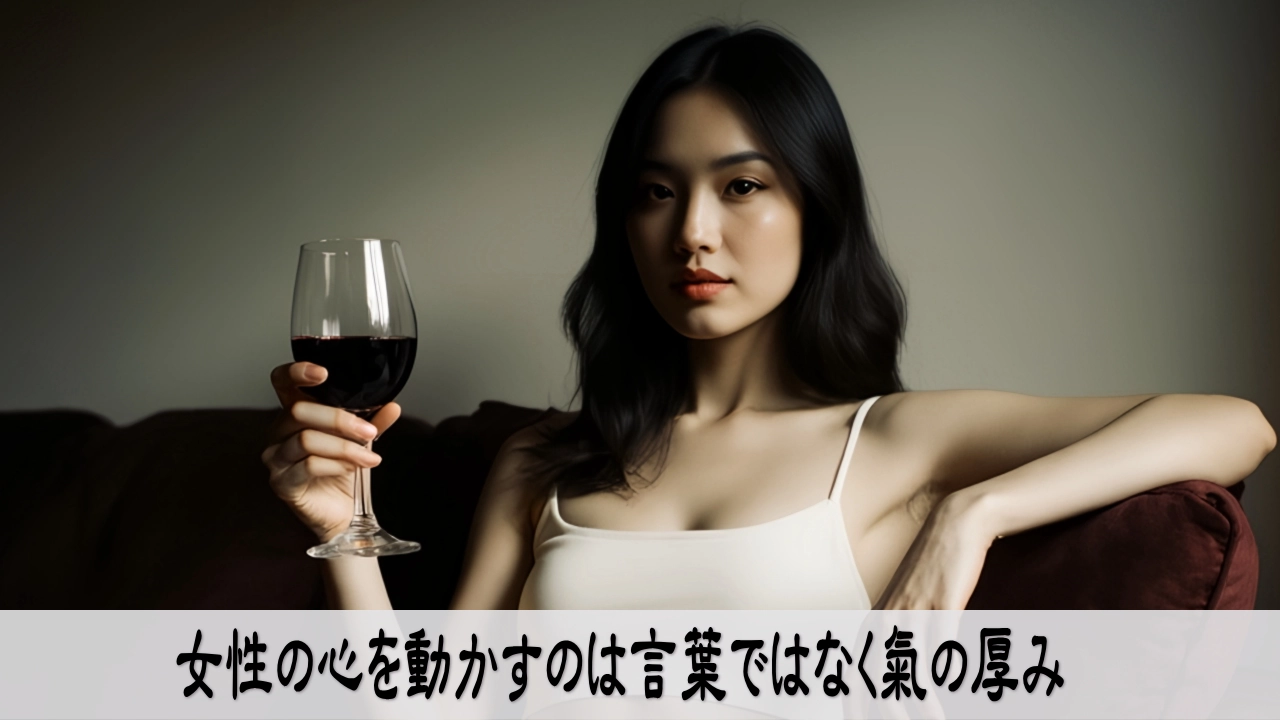 女性の心を動かすのは言葉ではなく氣の厚み