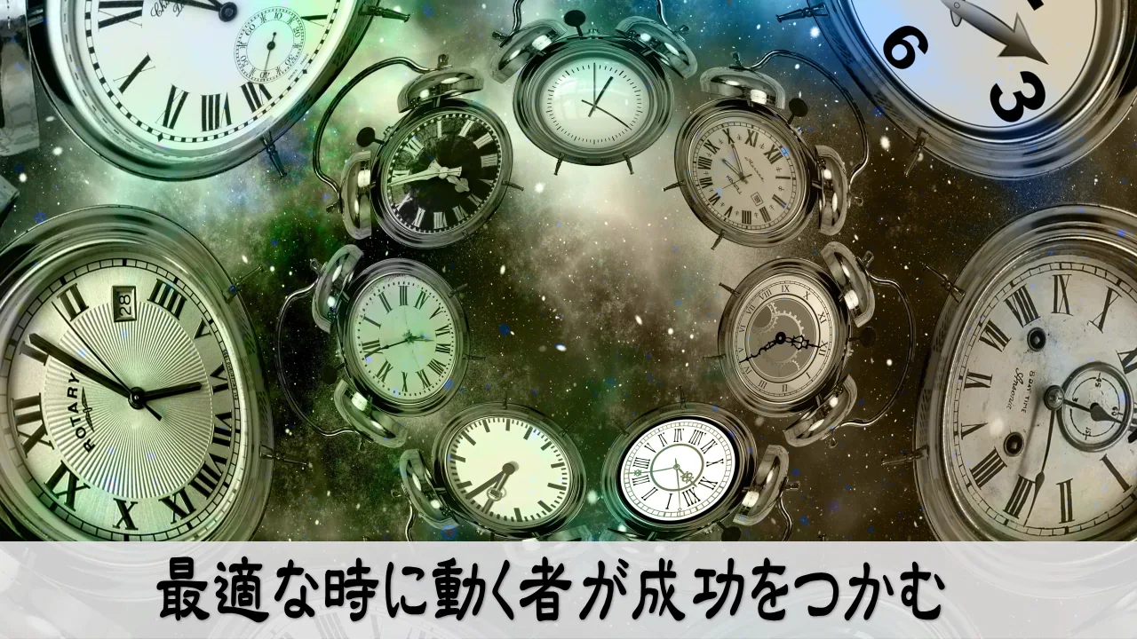 正しいタイミングで動き成功をつかむイメージ写真