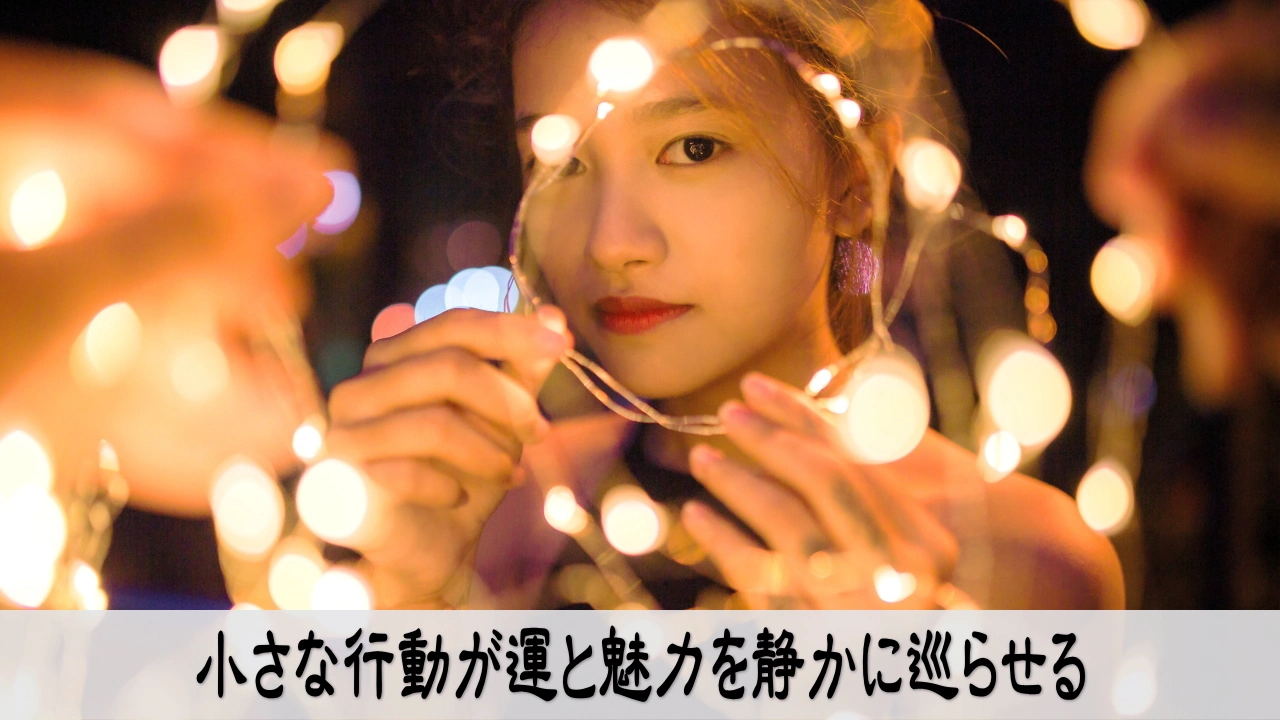 小さな行動を続けて運と魅力が静かに巡る安心感