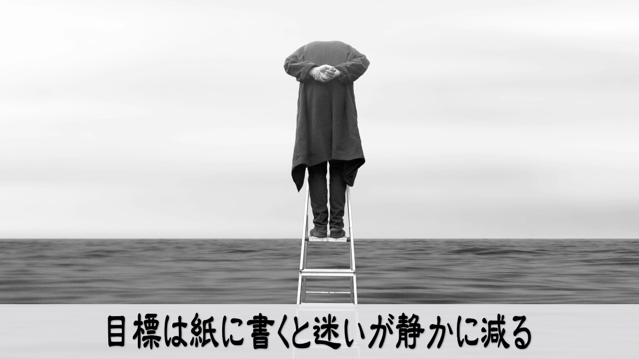 目標を紙に書く効果を整える｜ノートに書き出す｜迷いが減ってほっとする