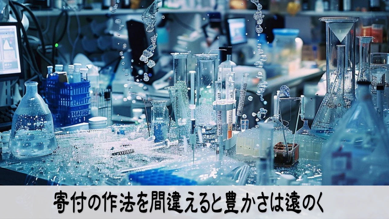 与え方を見直し、無理な寄付を避け、心が引き締まるイメージ