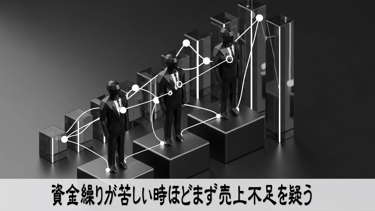 資金繰りが苦しい時に売上不足の原因を見つめ直し、気持ちが整っていく場面