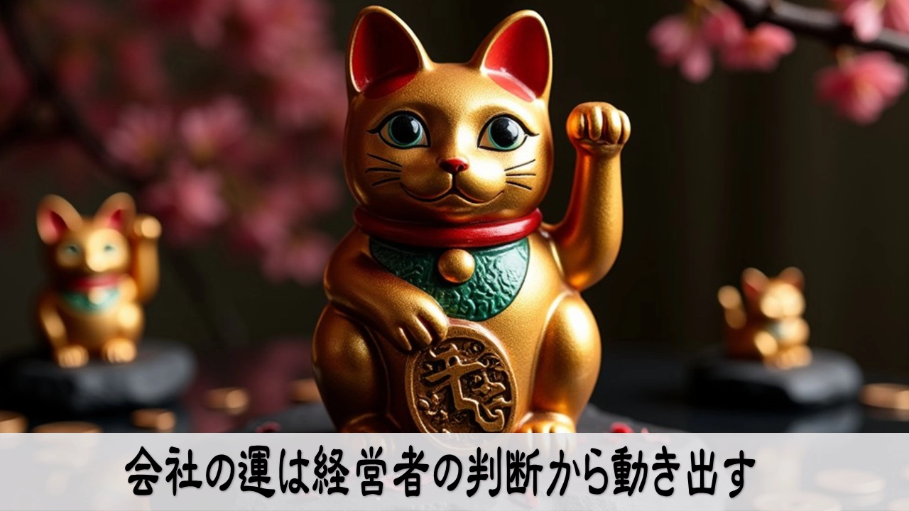 会社の運を見直す経営者が判断を定めて落ち着きを取り戻す場面