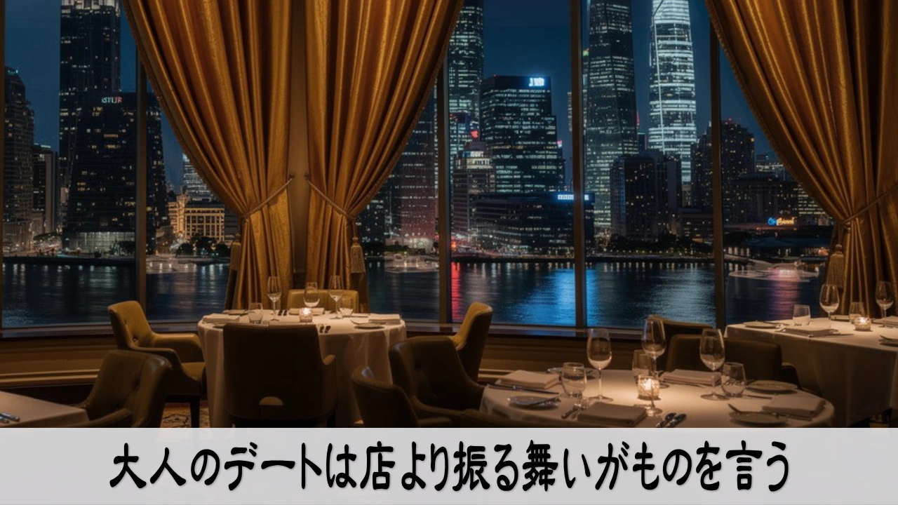 大人のデートで振る舞いを見直し相手を大切に扱う落ち着いた時間