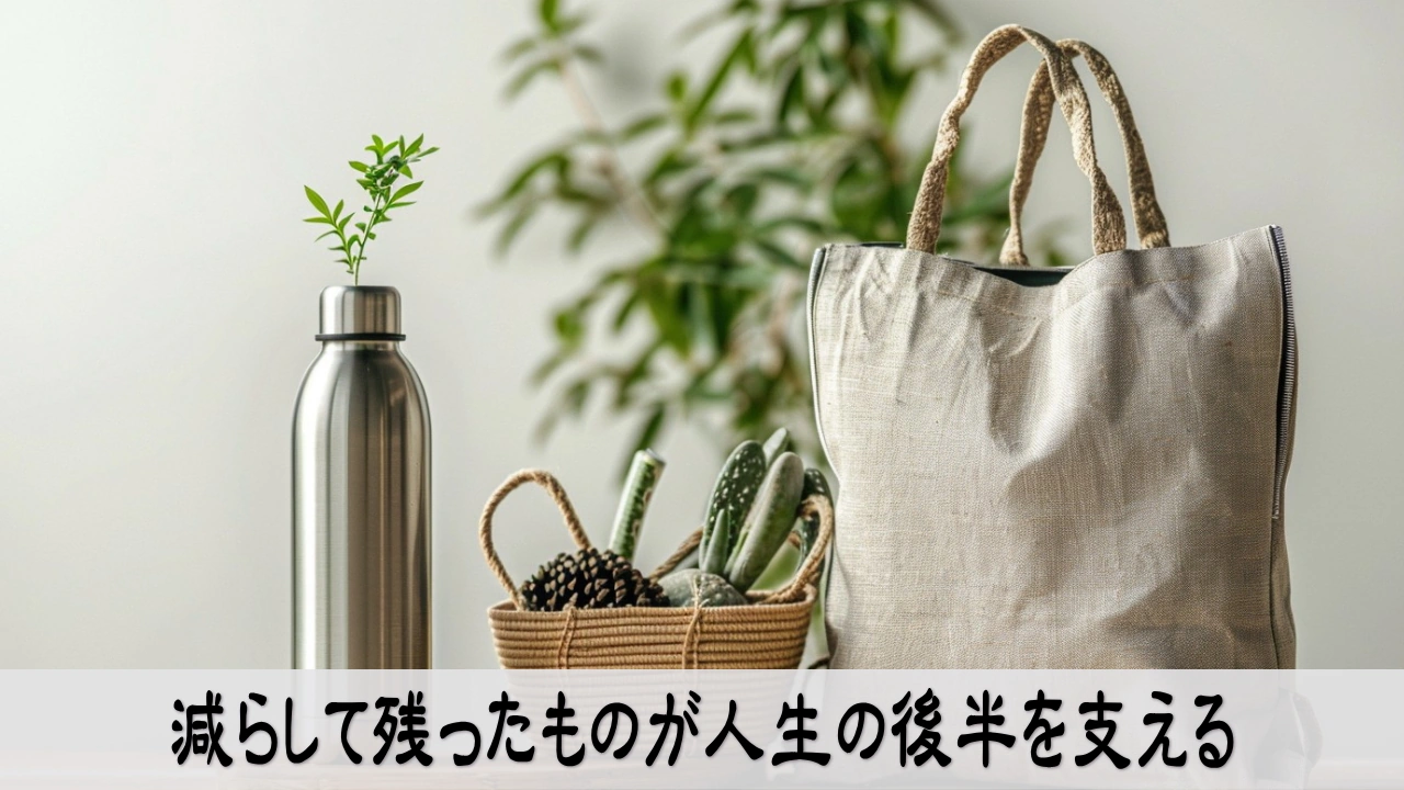 減らして残ったものを見つめ人生後半の道が見える静かな場面