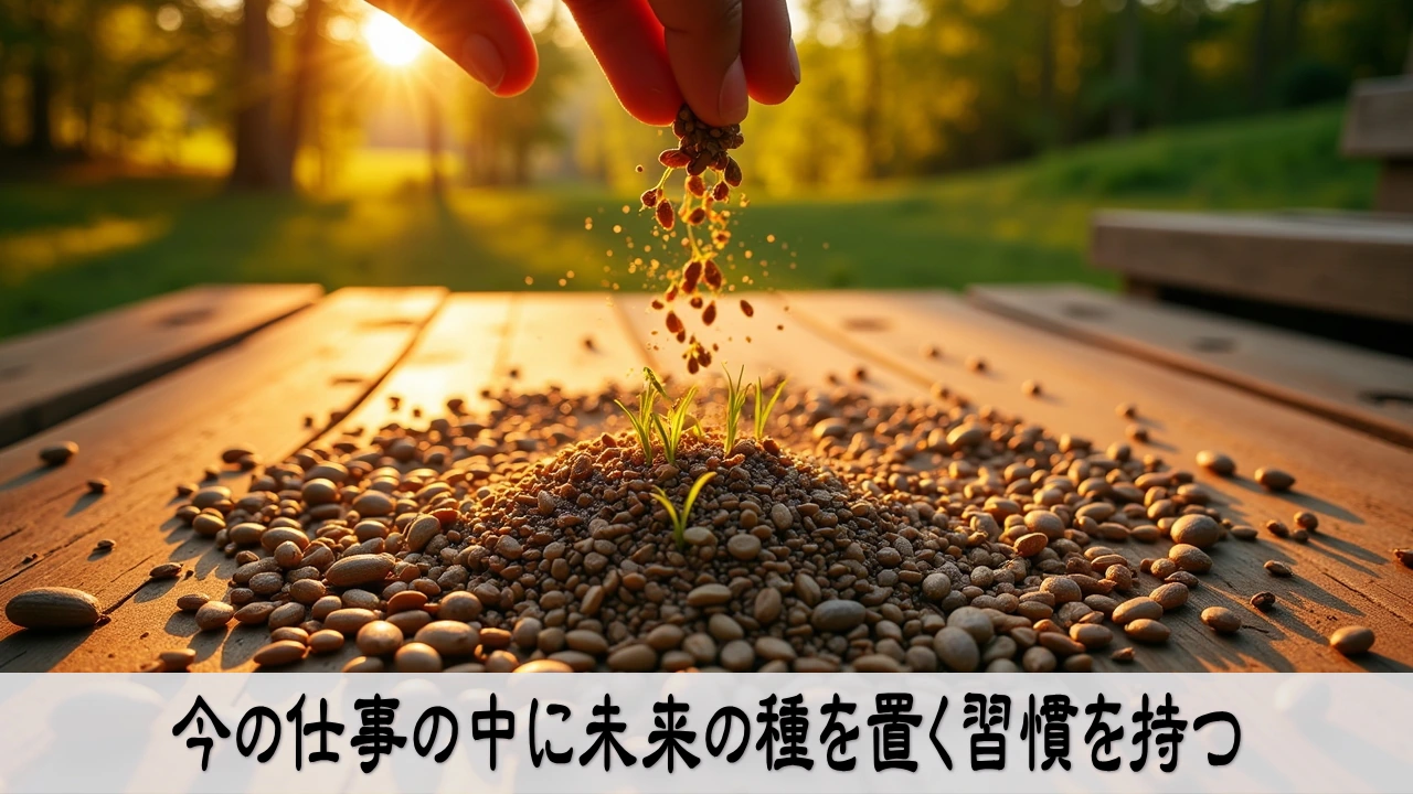 今の仕事の中に未来の種を置き人生後半を育てる希望