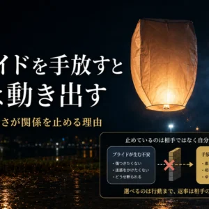 恋愛でプライドが邪魔になるのはなぜ｜断られる怖さが関係を止める