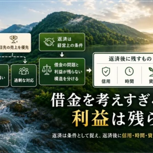 経営者が借金返済ばかり考えると利益と時間が残らない