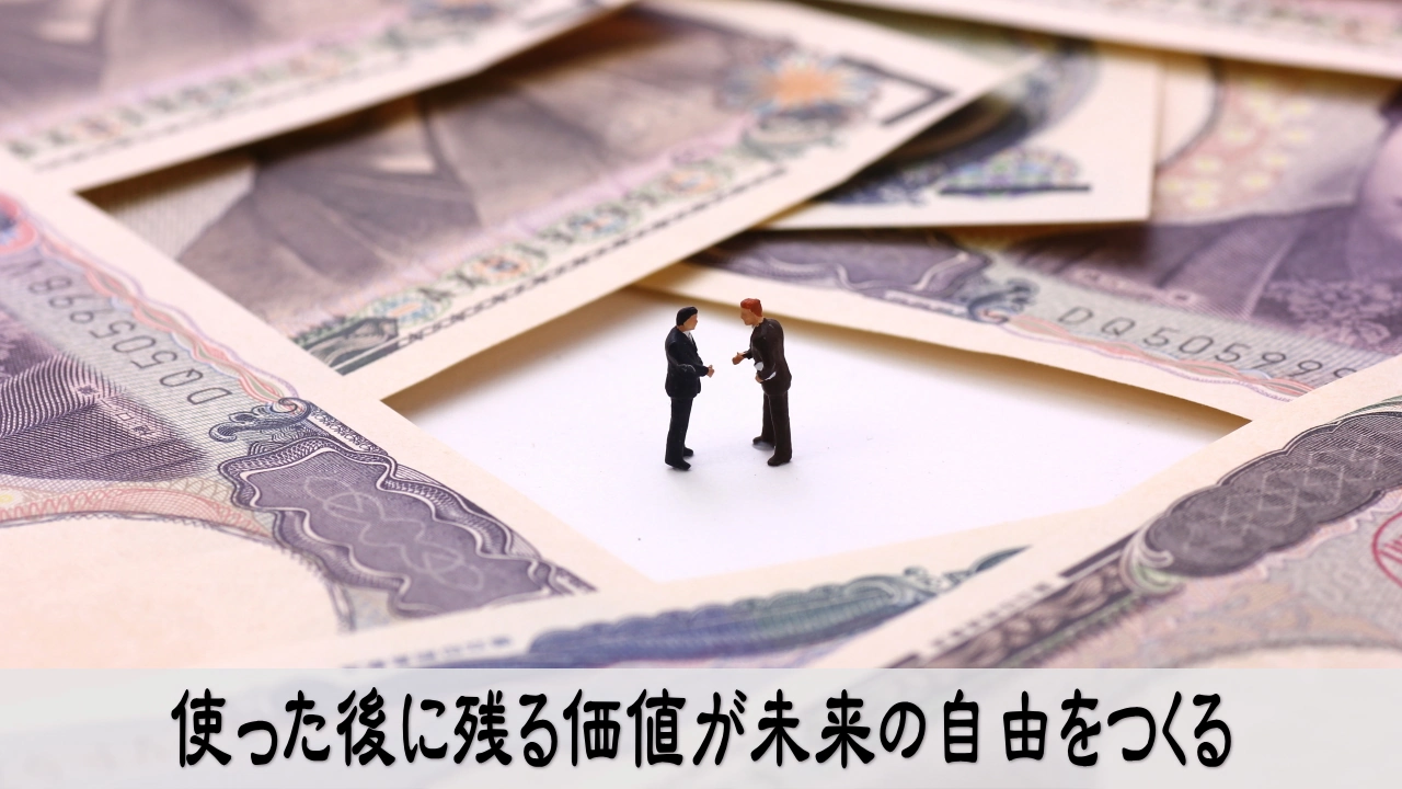 使った後に残る価値を選び未来への安心と希望を育てるイメージ