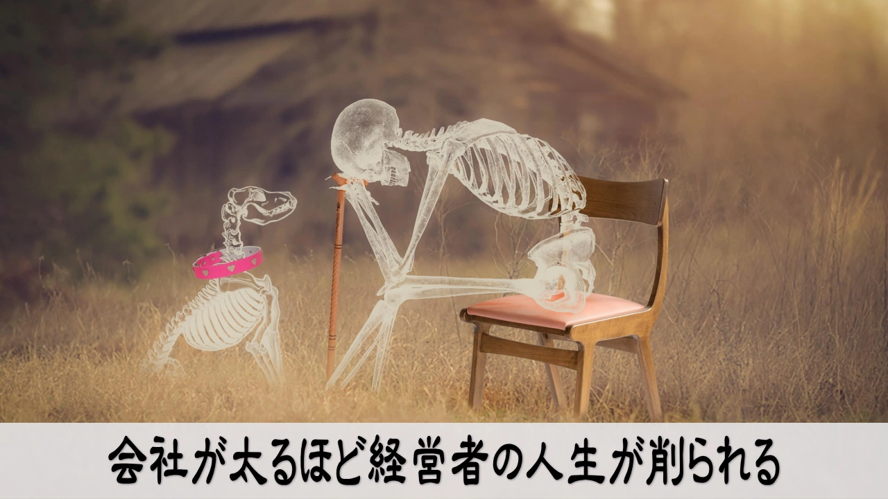 売上の成長と経営者の負担を見比べる