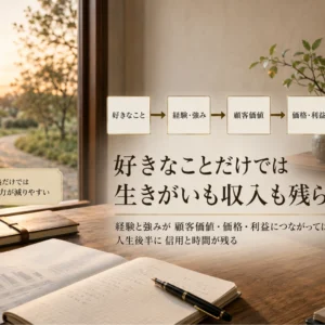 50代から好きなことを仕事にする現実｜人生後半の働き方