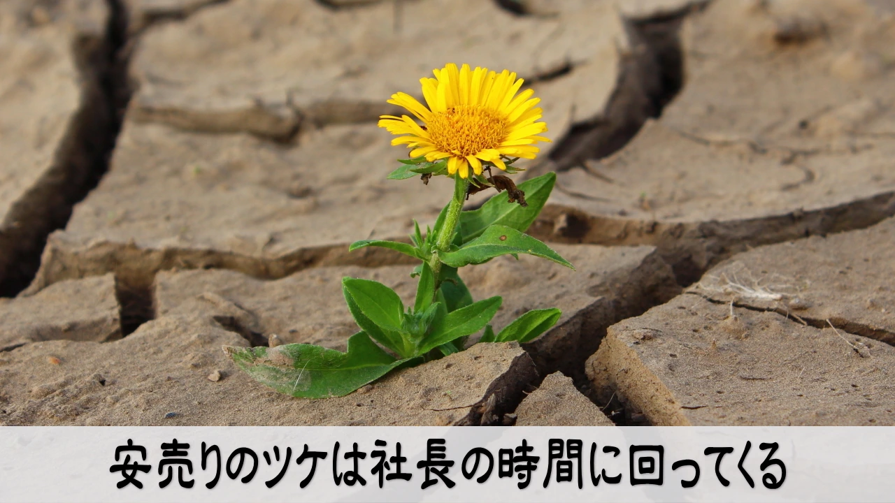価格と仕事量から経営の負担を読み取る