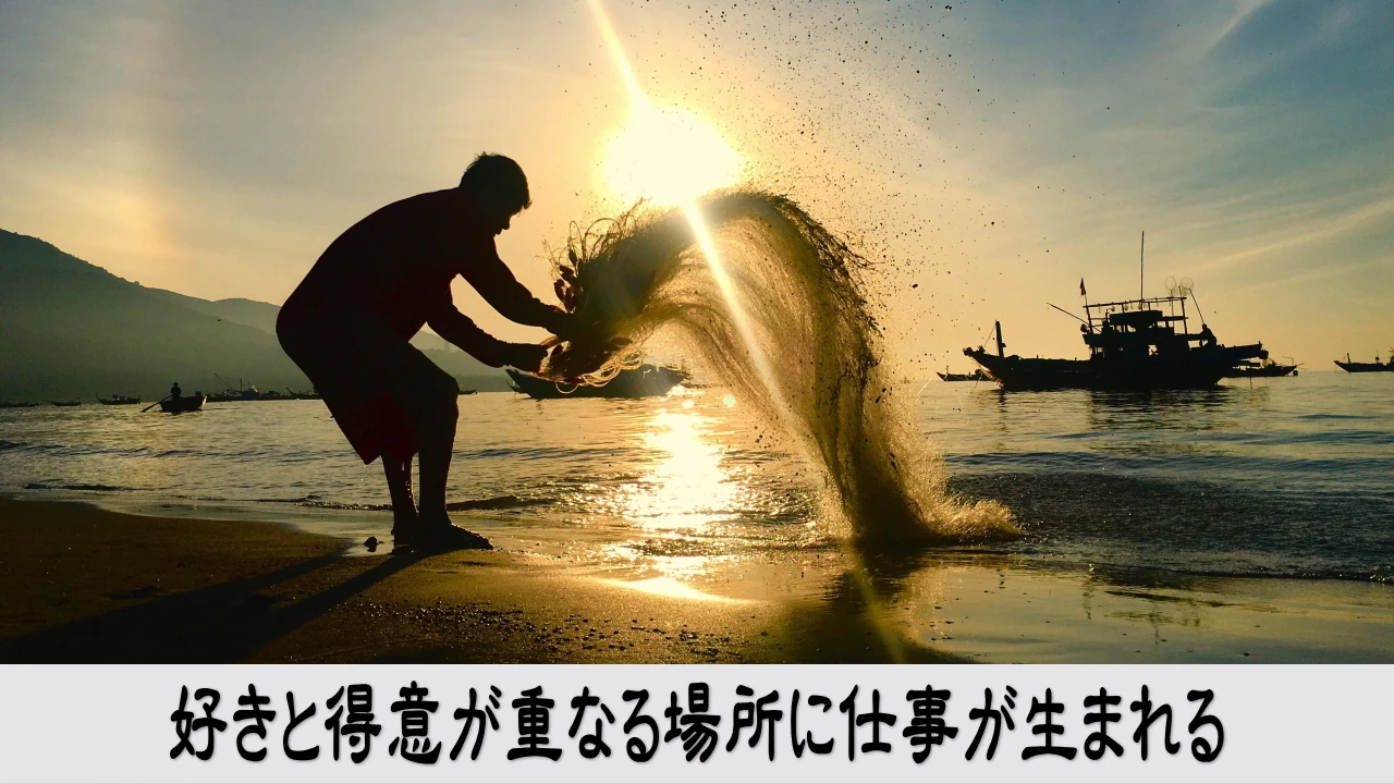 好きなことと得意なことを重ねて顧客に喜ばれる仕事を見つける期待に満ちたイメージ
