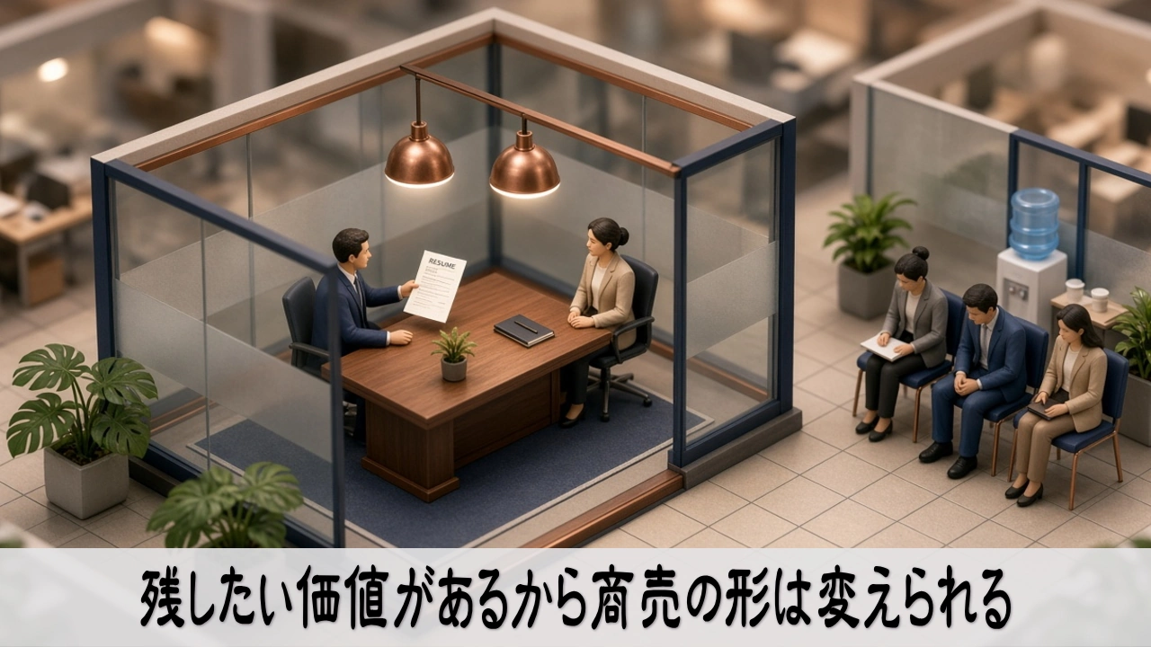 残したい価値を見極めて商売の形を変える